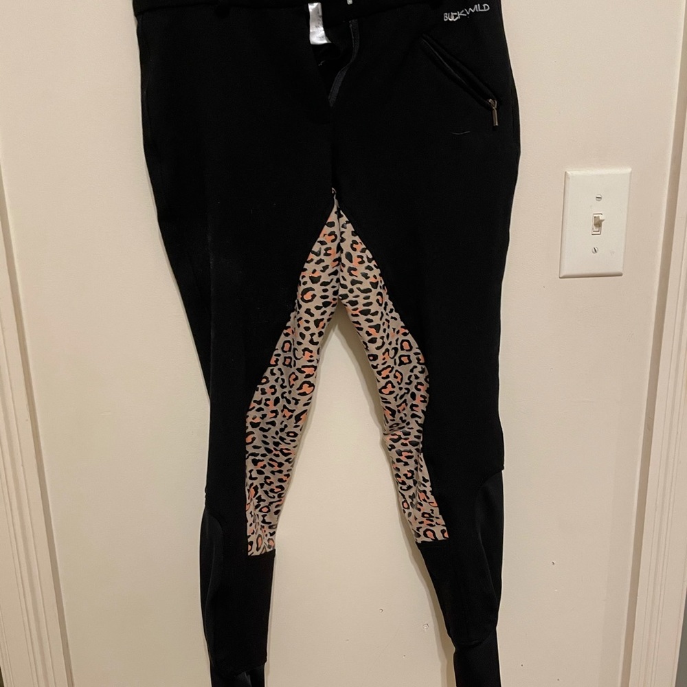 Buckwild Full Seat breeches cheetah print 26R